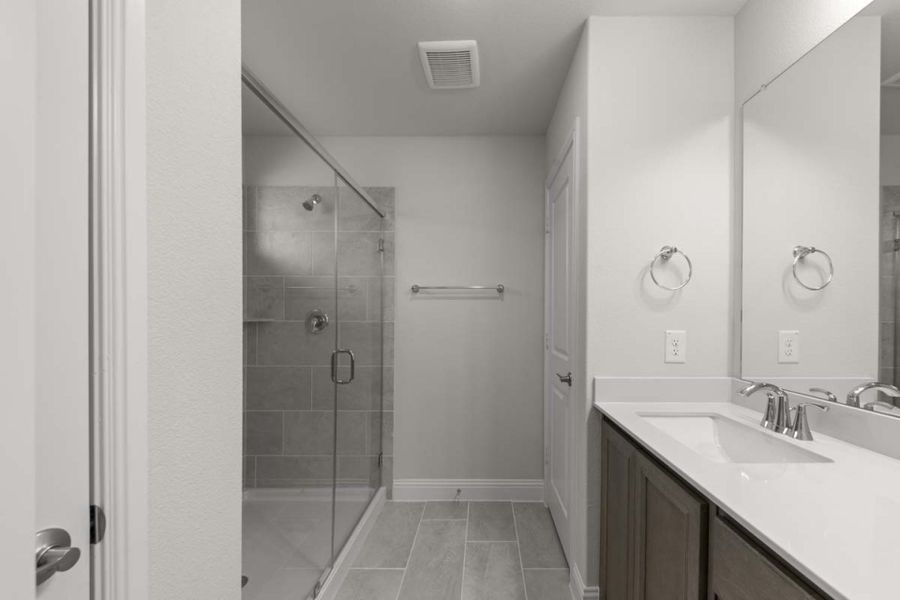 Furnished interior view inside a new home in Keeneland, Aubrey (Image 8). Furnished interior view inside a new home in Keeneland, Aubrey (Image 8).