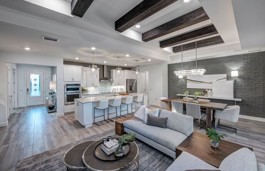 Furnished interior view inside a new home in BeachWalk by Manasota Key, Englewood (Image 14).