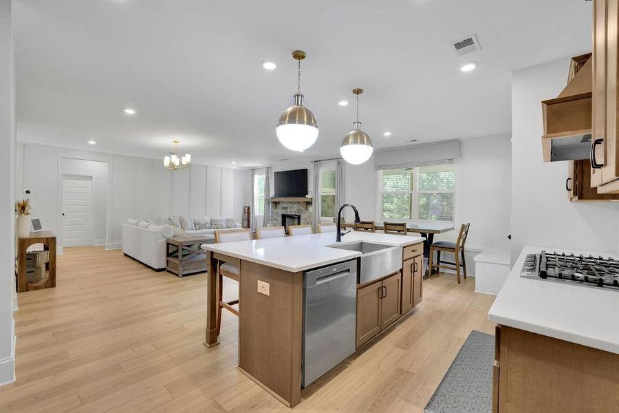 Furnished interior view inside a new home in , Flowery Branch (Image 30).