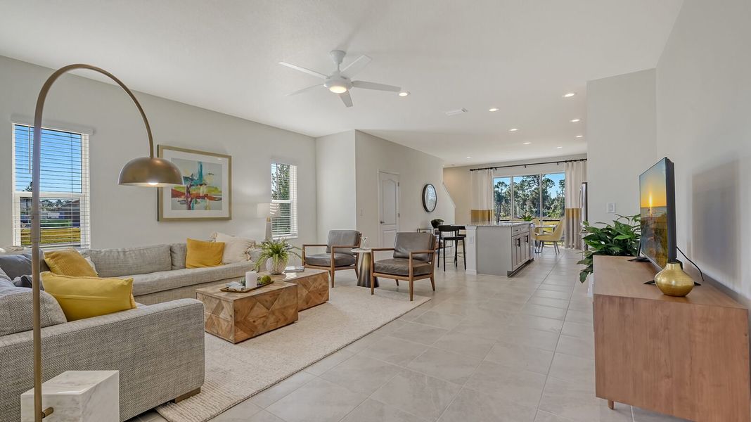 Representative furnished interior of a home built from the Morgan by Neal Communities in Grand Park, Sarasota (Image 6).