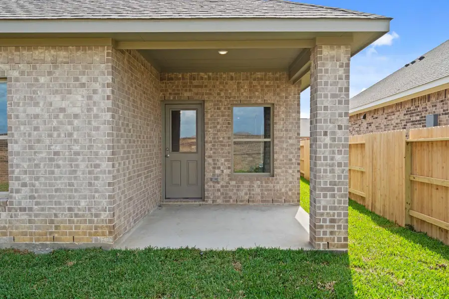 Exterior details and patio area of a home in Cypress Green, Hockley (Image 3).