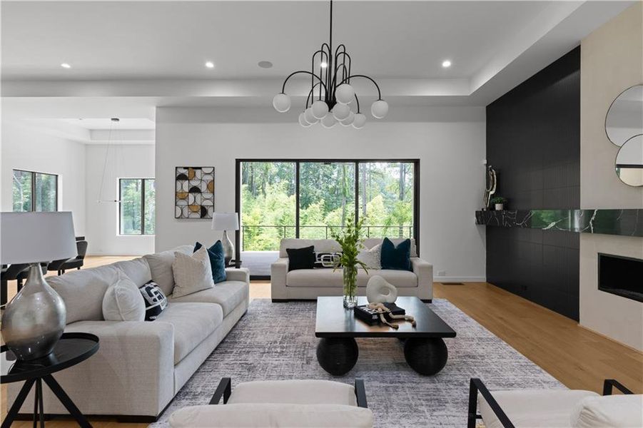 Furnished interior view inside a new home in , Atlanta (Image 11). Furnished interior view inside a new home in , Atlanta (Image 11).