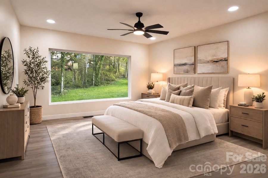 Furnished interior view inside a new home in , Hickory (Image 5).