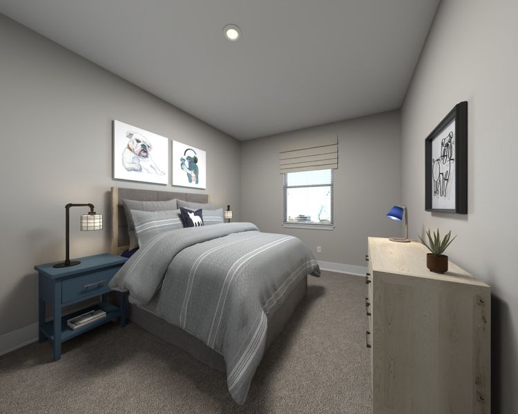 Furnished interior view inside a new home in Cadence Meadows, Zebulon (Image 9).