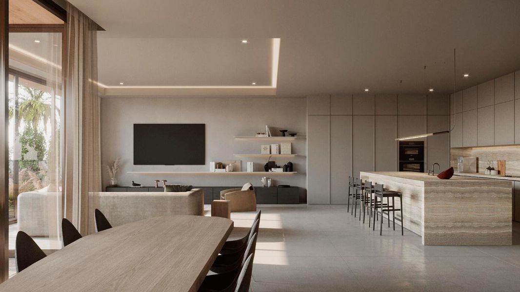 Dinning to Great Room Rendering