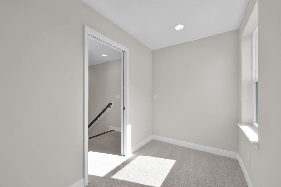 Representative unfurnished interior of a home built from the Palmetto by Riverside Homes in Mariposa at EverRange, Jacksonville (Image 51).