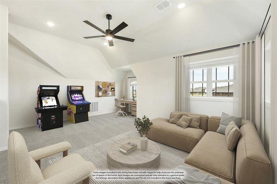 Furnished interior view inside a new home in Homestead at Daniel Farms Phase 2, DeSoto (Image 7). Furnished interior view inside a new home in Homestead at Daniel Farms Phase 2, DeSoto (Image 7).