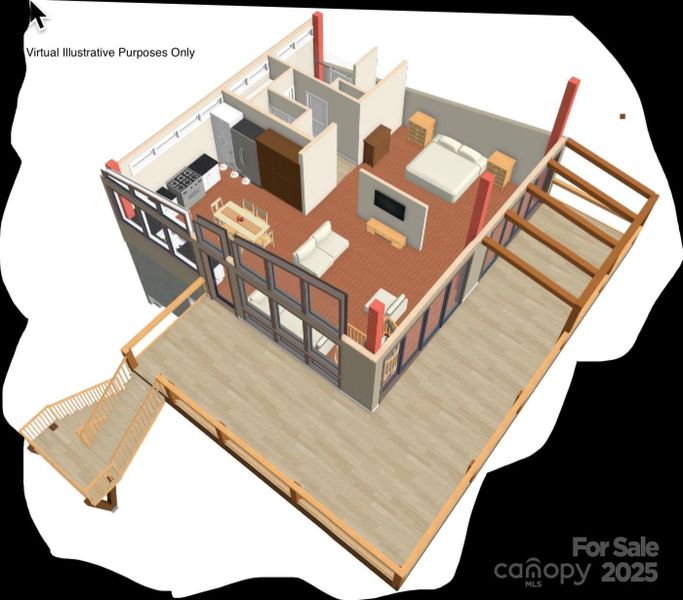 Exterior rendering of this home design in , Sherrills Ford, NC (Image 10).