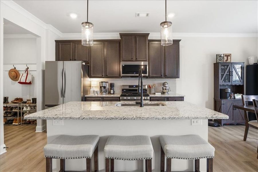 Furnished interior view inside a new home in Crofton Place Enclave, Snellville (Image 18).