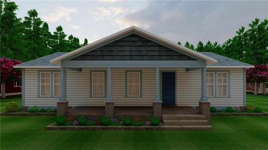 Front exterior of a new home in , Lake Helen, FL, highlighting curb appeal (Image 2). Front exterior of a new home in , Lake Helen, FL, highlighting curb appeal (Image 2).