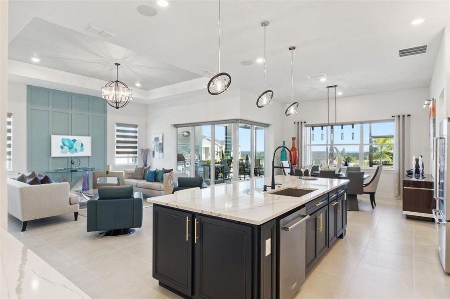 Furnished interior view inside a new home in , Minneola (Image 8).