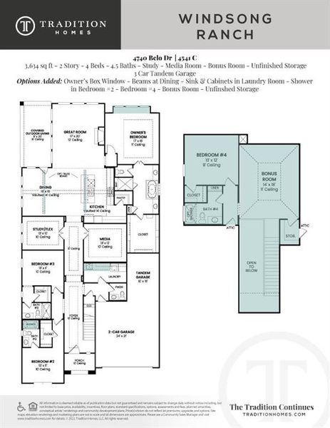 2D floor plan layout of this home in Windsong Ranch – 61′, Prosper, TX (Image 6). 2D floor plan layout of this home in Windsong Ranch – 61′, Prosper, TX (Image 6).