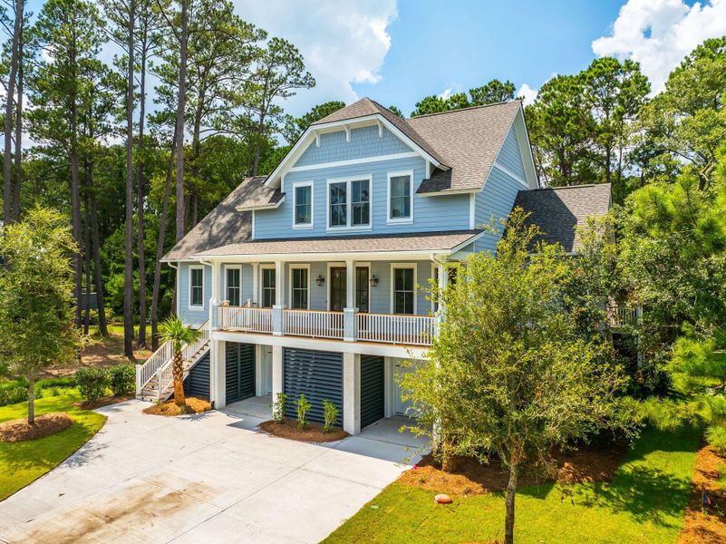 Front exterior of a new home in , Johns Island, SC, highlighting curb appeal (Image 37). Front exterior of a new home in , Johns Island, SC, highlighting curb appeal (Image 37).
