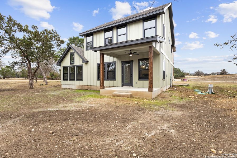 Exterior details and patio area of a home in , Bandera (Image 26).