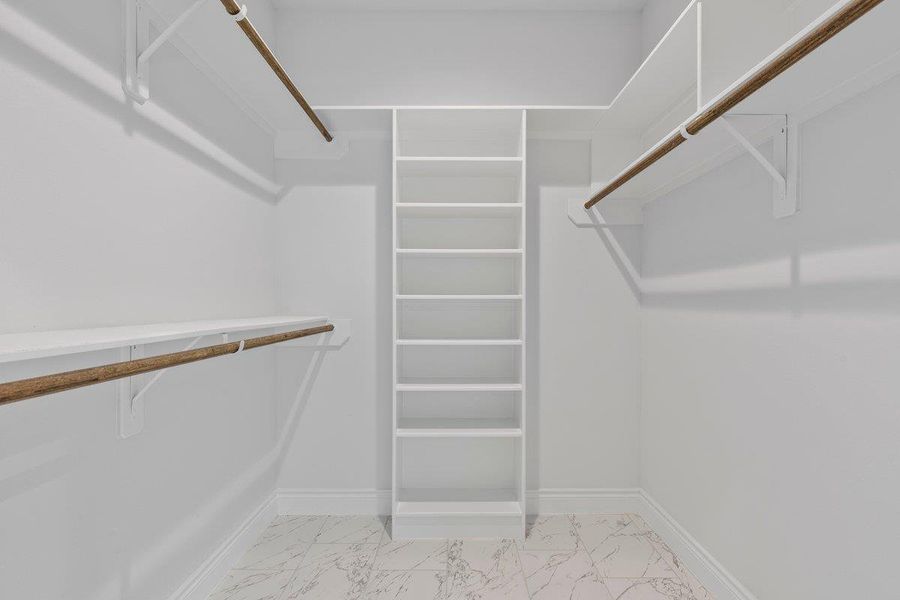 Primary bedroom closet.