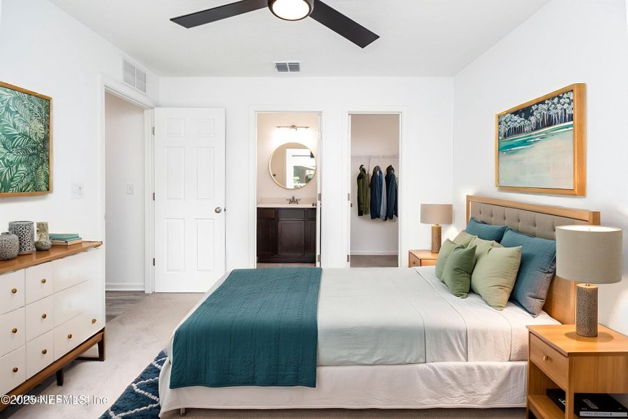 Furnished interior view inside a new home in , Jacksonville (Image 7). Furnished interior view inside a new home in , Jacksonville (Image 7).