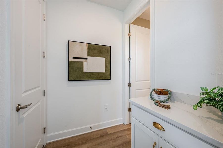 Furnished interior view inside a new home in Esplanade at Wellen Park, Englewood (Image 14).