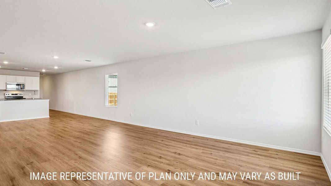 Representative unfurnished interior of a home built from the Estero by D.R. Horton in The Villages at Schwertner Ranch, Jarrell (Image 13).