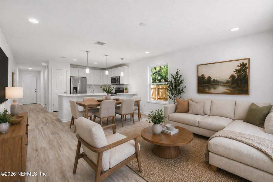 Furnished interior view inside a new home in , Jacksonville (Image 13).