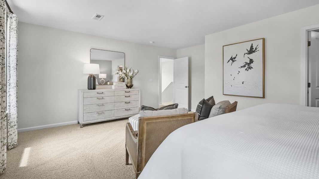 Furnished interior view inside a new home in Lawson Glen, Clayton (Image 26). Furnished interior view inside a new home in Lawson Glen, Clayton (Image 26).