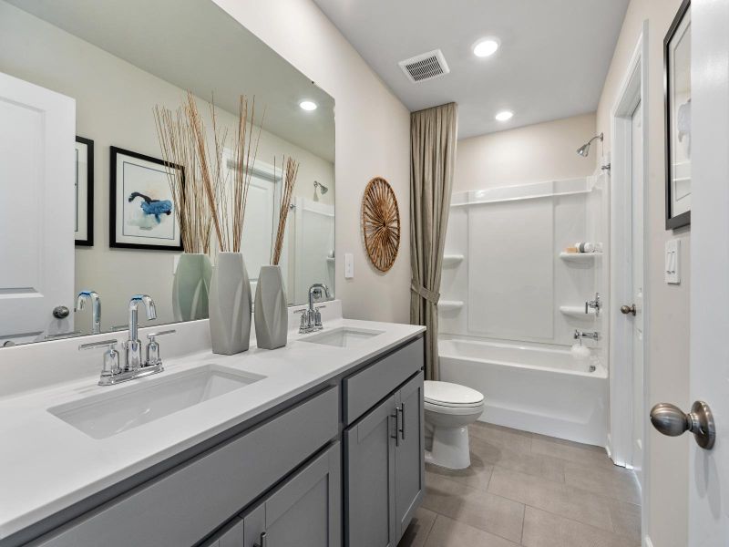 Furnished interior view inside a new home in Meadows at Wilson Farms - The Summit Series, Fort Mill (Image 19).