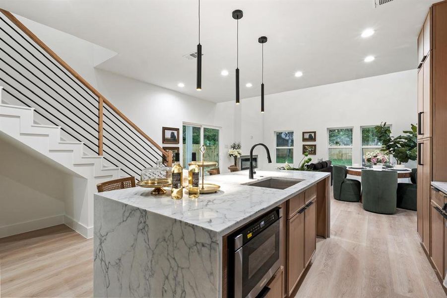 Furnished interior view inside a new home in , Dallas (Image 15).