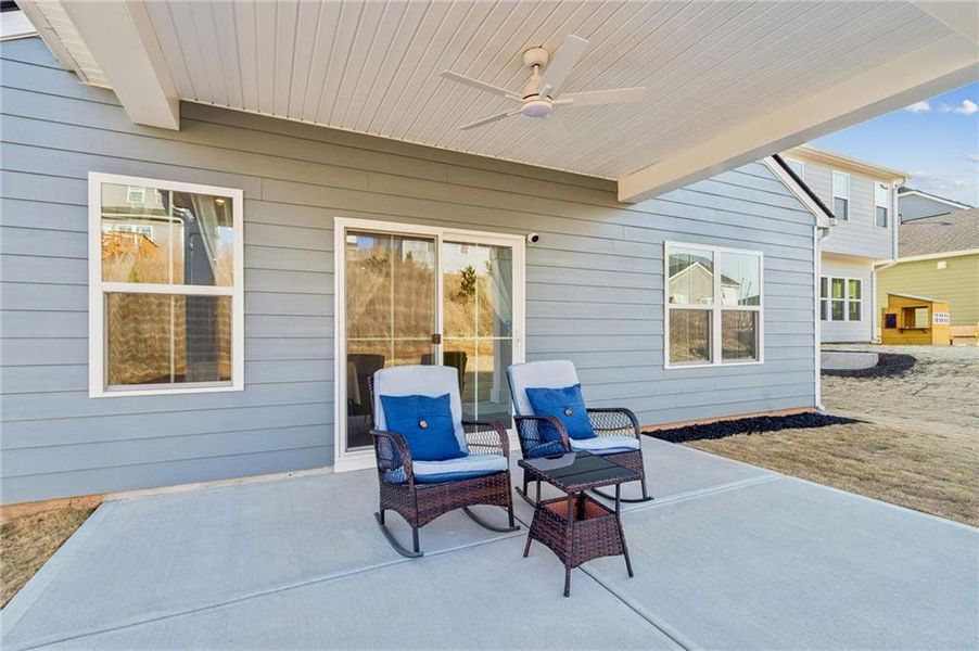Exterior details and patio area of a home in , Hoschton (Image 4).