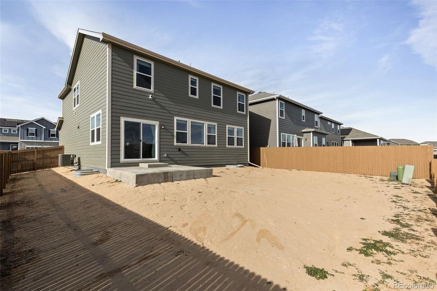 Exterior details and patio area of a home in , Lochbuie (Image 24).