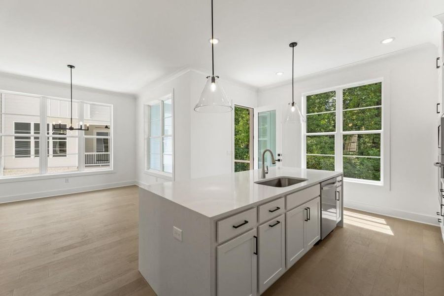 Furnished interior view inside a new home in , Roswell (Image 6).
