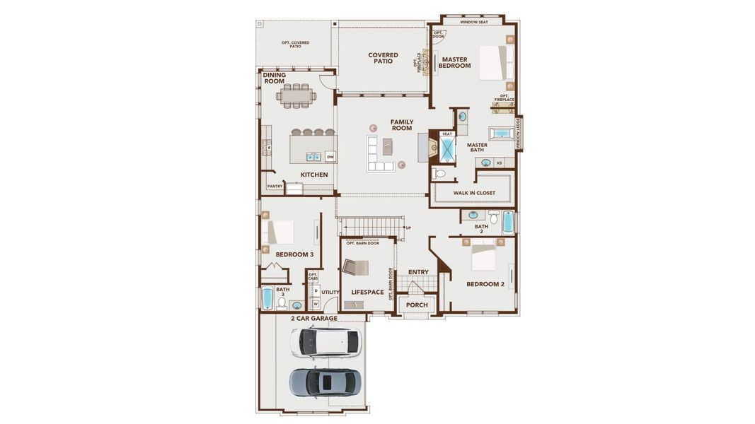 2D floor plan layout for the Grand Whitehall by Grand Homes in Chatham Reserve, Providence Village, TX (Image 5). 2D floor plan layout for the Grand Whitehall by Grand Homes in Chatham Reserve, Providence Village, TX (Image 5).