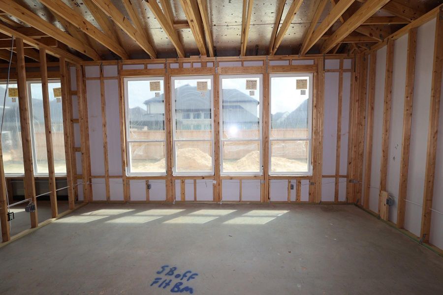 In-progress construction of a new home in Dunham Pointe, Cypress, TX (Image 10).