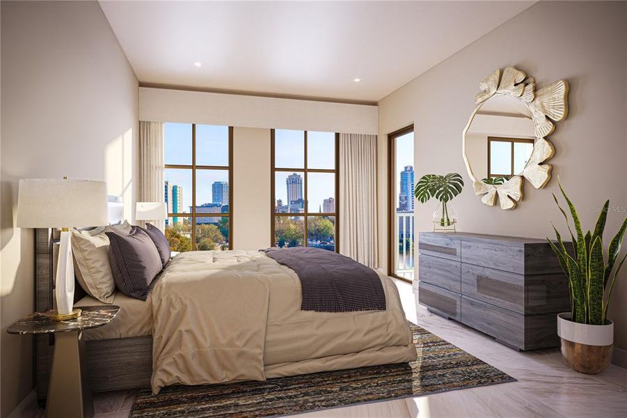 Furnished interior view inside a new home in , St. Petersburg (Image 3).