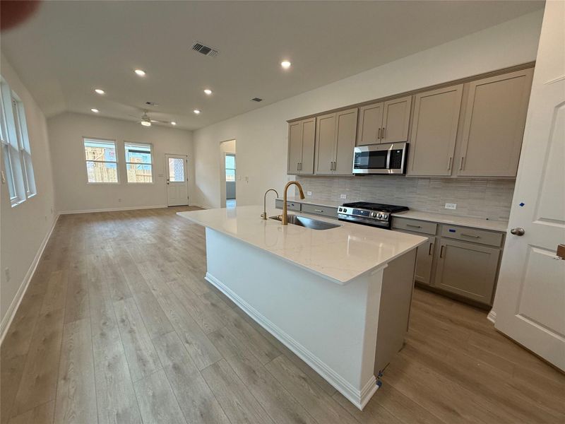 Furnished interior view inside a new home in La Cima, San Marcos (Image 9).