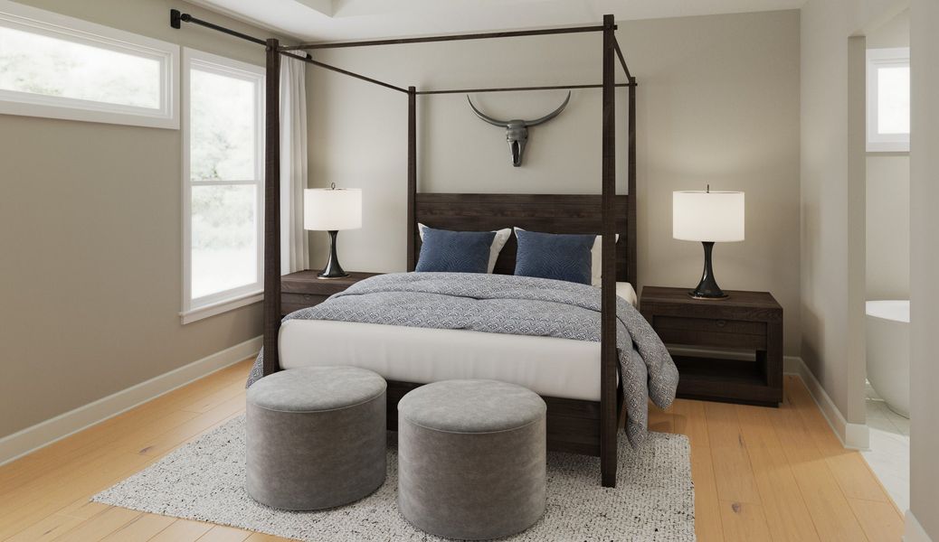 Representative furnished interior of a home built from the Teagan by Fischer Homes in Twin Lakes, Hoschton (Image 5).