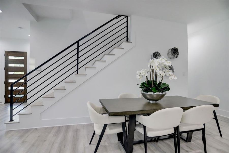 First-floor dining area.