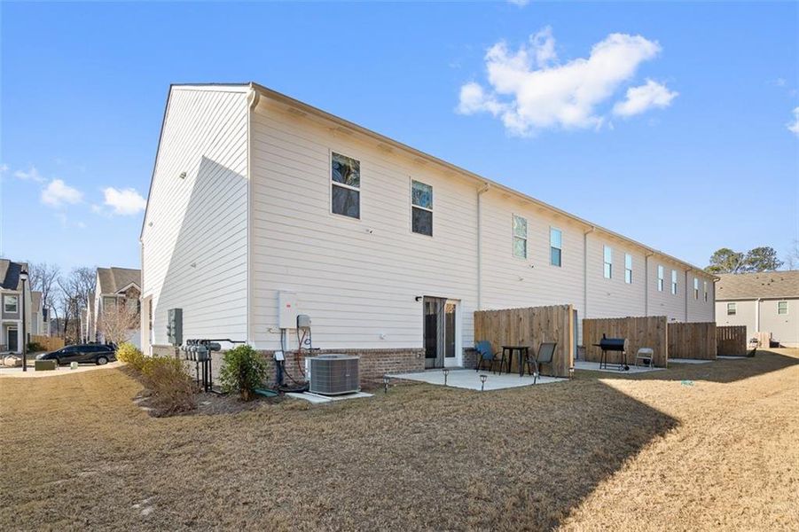 Exterior details and patio area of a home in , Buford (Image 3).