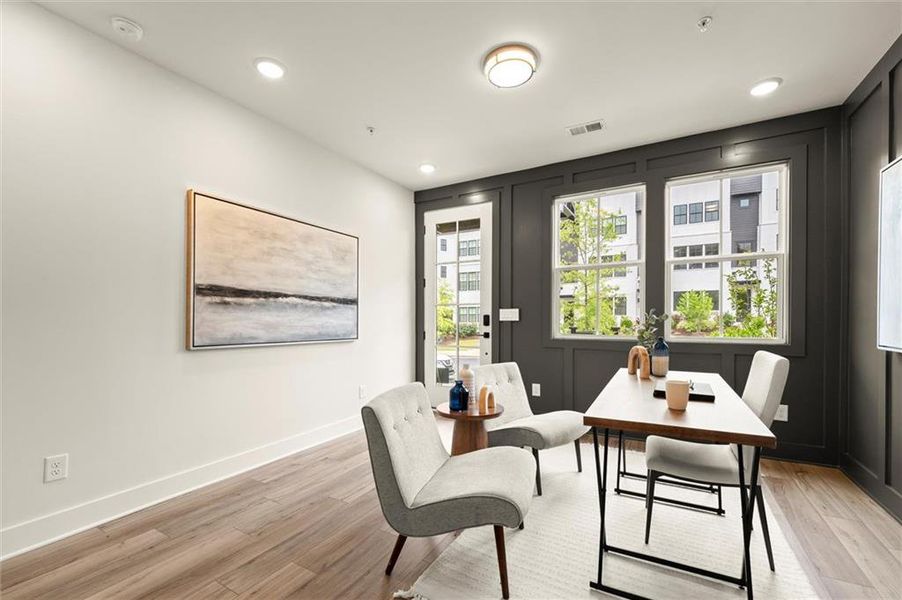 Furnished interior view inside a new home in The Gathering – Alpharetta, Alpharetta (Image 9).