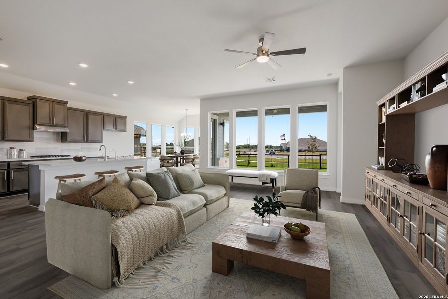 Furnished interior view inside a new home in The Crossvine, Schertz (Image 7).