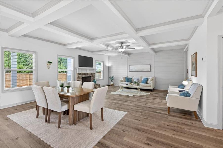 Furnished interior view inside a new home in , Auburn (Image 4).