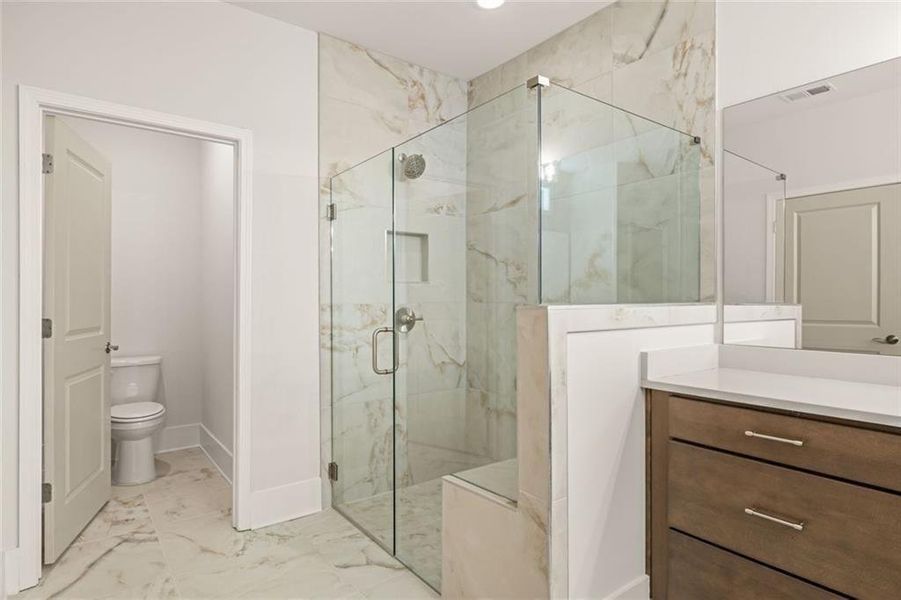 Furnished interior view inside a new home in Soleil Summit Chase, Snellville (Image 11).