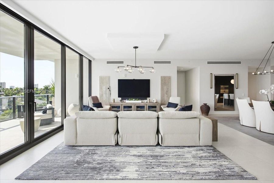 Furnished interior view inside a new home in , Fort Lauderdale (Image 39).