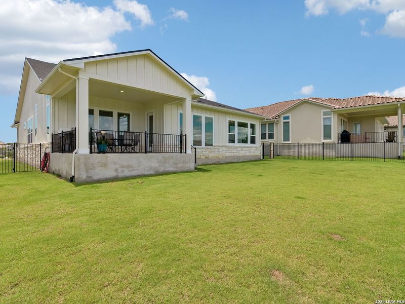Exterior details and patio area of a home in Kissing Tree, San Marcos (Image 26). Exterior details and patio area of a home in Kissing Tree, San Marcos (Image 26).
