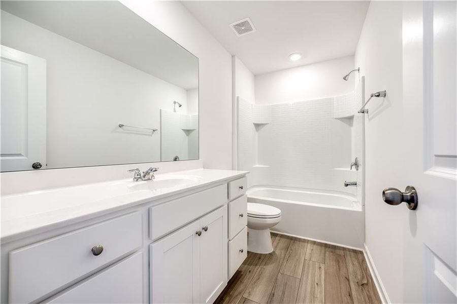 Furnished interior view inside a new home in Watson Farms, Loganville (Image 5). Furnished interior view inside a new home in Watson Farms, Loganville (Image 5).