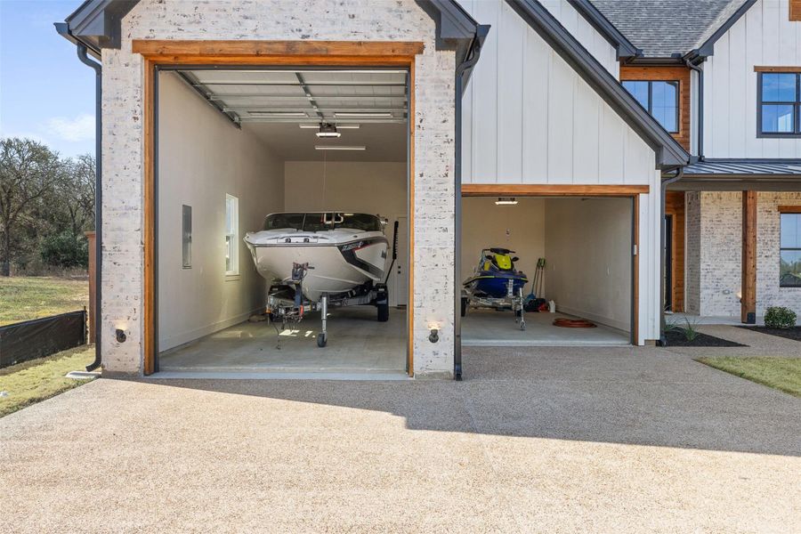 Plenty of room for your boat, jetski, and water toys.