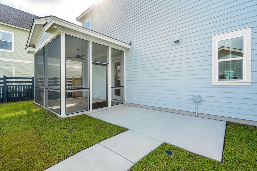 Exterior details and patio area of a home in Nexton, Summerville (Image 18). Exterior details and patio area of a home in Nexton, Summerville (Image 18).