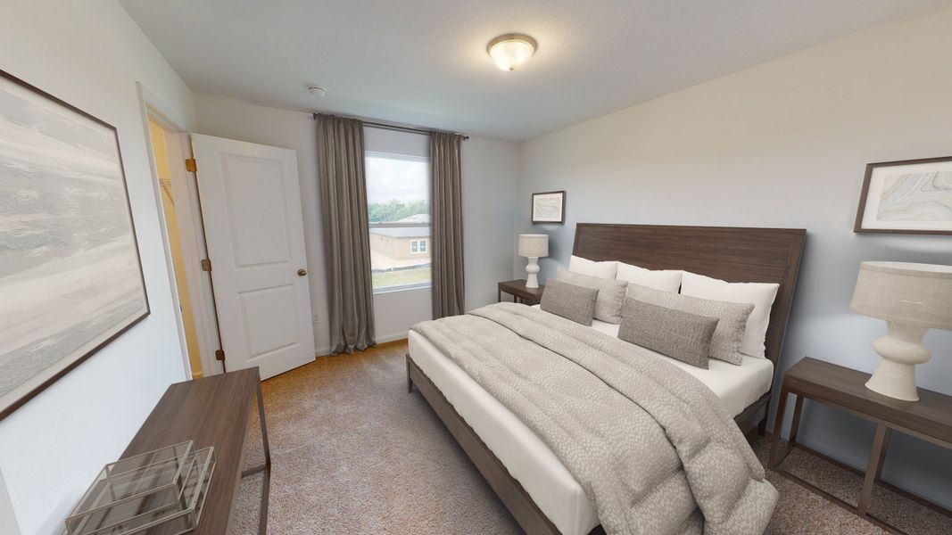 Representative furnished interior of a home built from the Catalina by Starlight Homes in The Meadows, Mebane (Image 11).