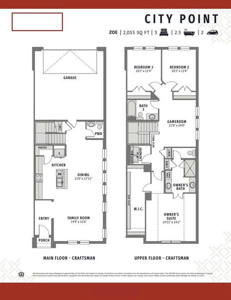 An end unit home with a fantastic owner's suite upstairs and main floor windows that flood the home with natural light, our Zoe floor plan is always in demand!