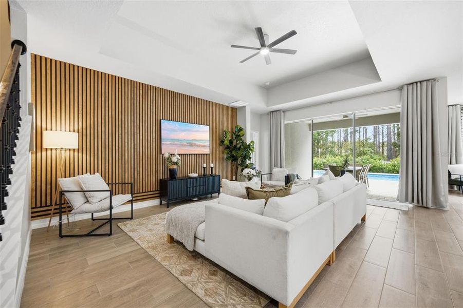 Furnished interior view inside a new home in Pearl Estates, Lutz (Image 16).