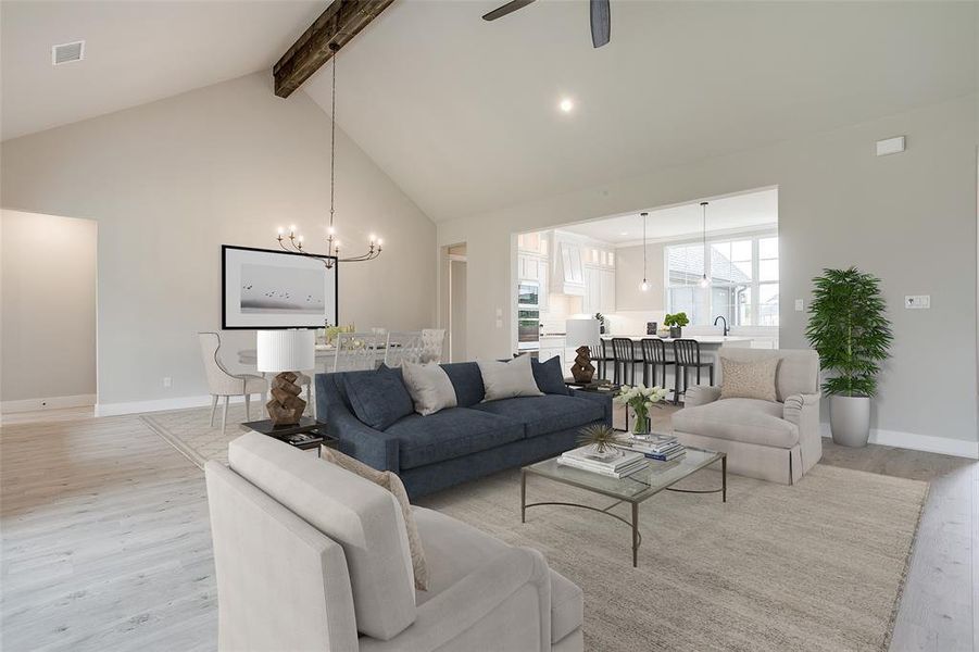 Furnished interior view inside a new home in Paloma Ranches, New Fairview (Image 3).
