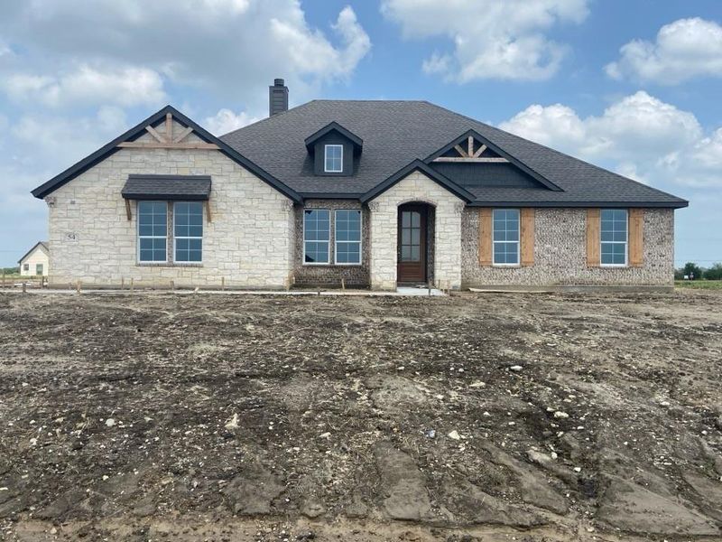 In-progress construction of a new home in Clear Sky Addition, Valley View, TX (Image 3).